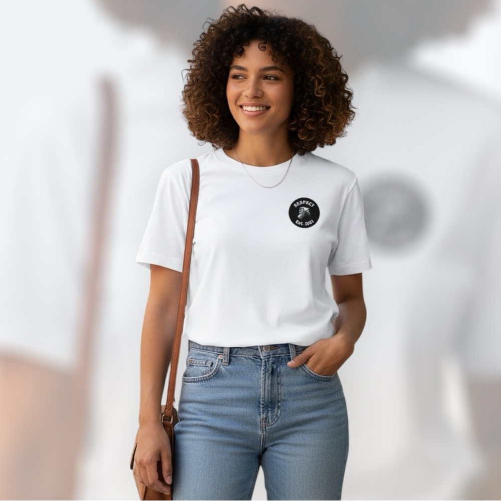 RESPECT NWT White Cotton Tee Shirt